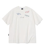 26SS★ ドローステッチ刺繍半袖Tシャツ