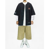 ナイロンジャージーシャツ (NAVY)