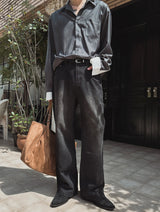North Flare Washed Denim Pants