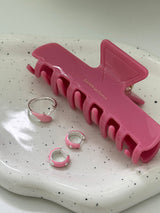 [925silver] Pink epoxy mini earring