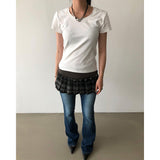 ブランディUネックTシャツ