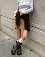 Work Corduroy Pocket Skort Pants