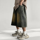 Side Pintuck Washing Denim Bermuda Pants (5 colors)