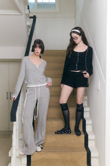 Sweet Dreams Button Cami Top (Black)