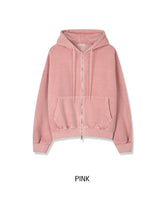 Tain Brushed Pigment Two-Way Zip-Up Hoodie