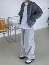 Offbeat Silver Ring Nylon Balloon Pants 2C