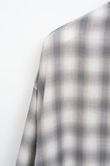 スプレーチェックオーバーサイズシャツ (3color)