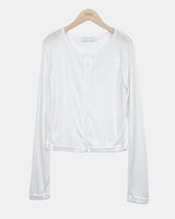 Foda Sheer Ribbed Cardigan