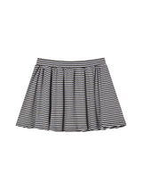 STRIPE FRILL MINI SKIRT (LIGHT PURPLE)