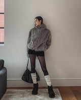 Double Strap Leather Shoulder Bag