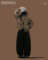 GA Camou Padding Crop Hoody Jumper
