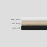 A-line Curved Wide Cotton Pants 3COLOR
