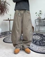 Kubi Wave Curved Cotton Pants