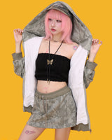 kiki camo mini skirt (속바지/3color)