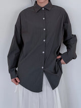 GLOSSY LOOSE SHIRT