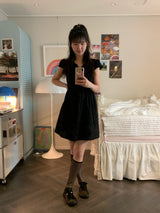 [made by fling] butterfly one-piece (black)