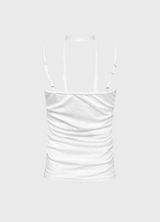 Lynn Choker Frill Shirring Slim Top