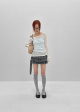 [MADE] Alotte Strap Tiered Skirt Pants