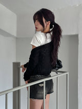 [Special Offer] Rafi Open Ribbed Summer Shawl Cardigan