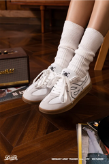 ジョイントネームレトロジャーマントレーニングシューズ - WHITE