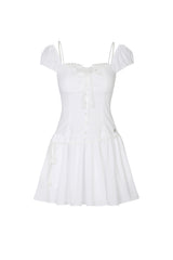 WENDY RIBBON DRESS white
