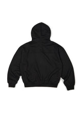 (BASE) NY CROSS HOOD ZIP UP (BLACK)