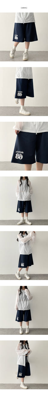 E. Roe Number Banded Wide Training Bermuda Shorts