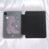 [MADE] bebe boots iPad case (black pink)