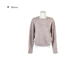 Baran Wool Loose Fit Long Sleeve Button Knit