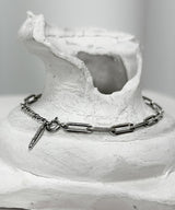 [sv925]square chain bracelet