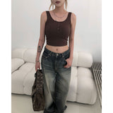 Button Crop T [Inner cap]