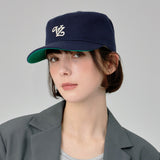 Leaf Chain VZ Monogram Pillbox Cap / Navy