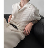 DP Punching Short-sleeved Knit Cardigan (2 colors/901954013329)