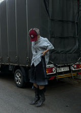 BiBi WASHING CHECKERED HALF-SHIRT