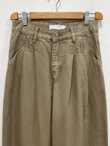 PLAIN WASHED PINTUCK PANTS (2C)
