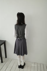 Eve Pintuck Vest (2color)
