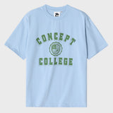 グリーンクラシックビッグロゴクルーネックスカイブルーショートスリーブTシャツ [Unisex]