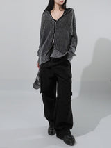 (UNISEX) アイレットコットンカーゴパンツ