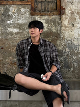 Eight linen check shirt