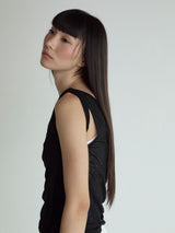 Layered Sleeveless Top_Black