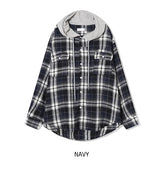 Wake Check Hooded Shirt