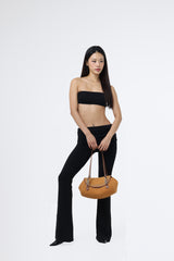 Naomi Medium Evening Shoulder Bag - Studded Suede