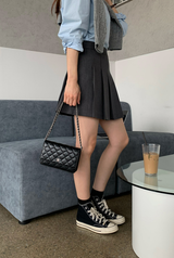 Wanted Pleated Mini Skirt