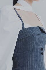 ハートトップドレス グレー