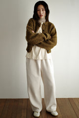 Dumble fleece pants, Cream