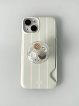 Apple Green Stripe Card Hard Case