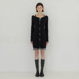 (Z-OP-6226)TALLI LAYERED KNIT DRESS