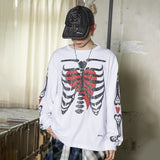 GT102 Heartbone Long Sleeve T-Shirt (WHITE)