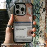 Y2K レトロ コンピューター デザイン エポキシ バンパー iPhone ケース