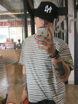 No.1780 I stripe half T